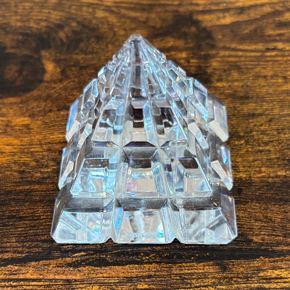Vintage Waterford Crystal Pyramid Paperweight